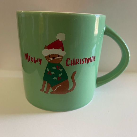16oz. Meowy Christmas Kitty Cat Mug. USED- Great Condition - Picture 4 of 4